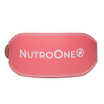 NutroOne_Advanced Leather Weightlifting Belt with Back Supporting Soft Pad (Pink Edition) (4)