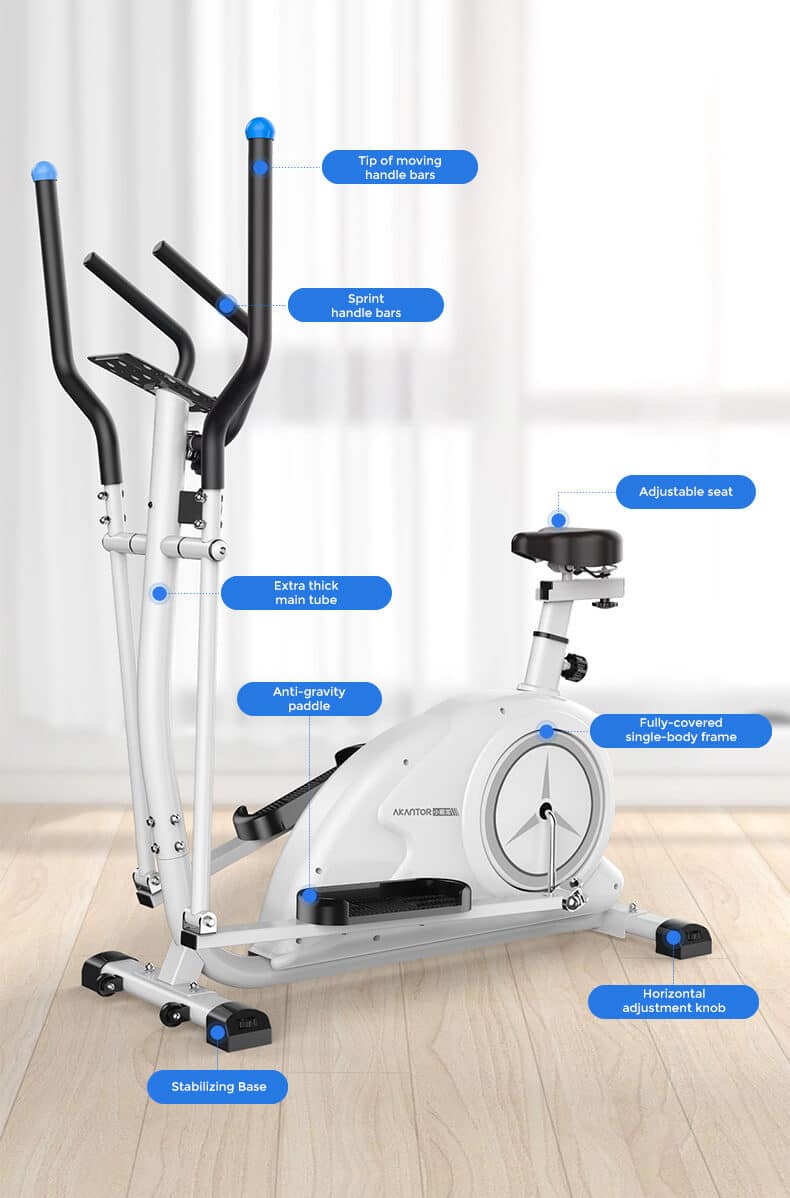 3in1 Elliptical Machines (8kg Flywheel) NutroOne